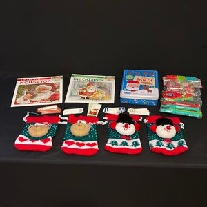 Christmas CD’s w/Read Along Books, Knit Gift Bags, Letters to Santa Kit & Tags